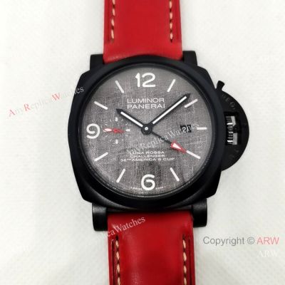 Chinese Watches Replica Panerai Luminor Luna Rossa GMT Automatic Grey Dial Watches PAM01036